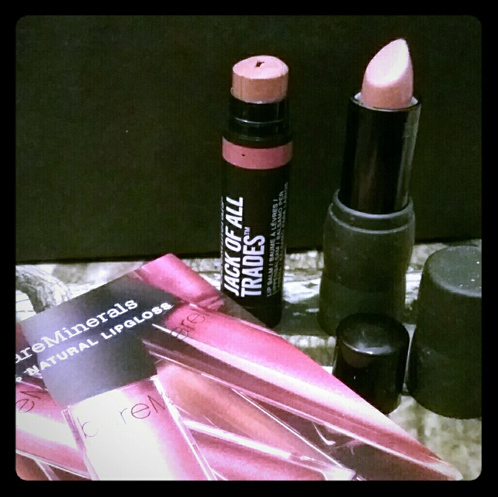Bare Minerals lipstick && lip balm